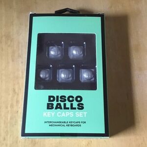 Fly Tech Disco Balls Key Caps Set - sliver